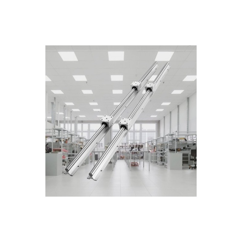 Lineaarikiskosarja SBR25 2 kpl 1200 mm ohjainkiskoja 4 kpl SBR25UU liukupalikoita