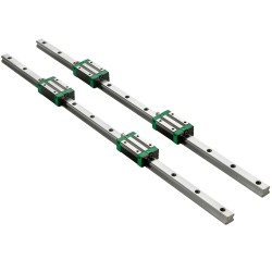 Lineaarikiskosarja 55C teräs HSR20 2 kpl 1700 mm 4 GCr15 kelkkaa