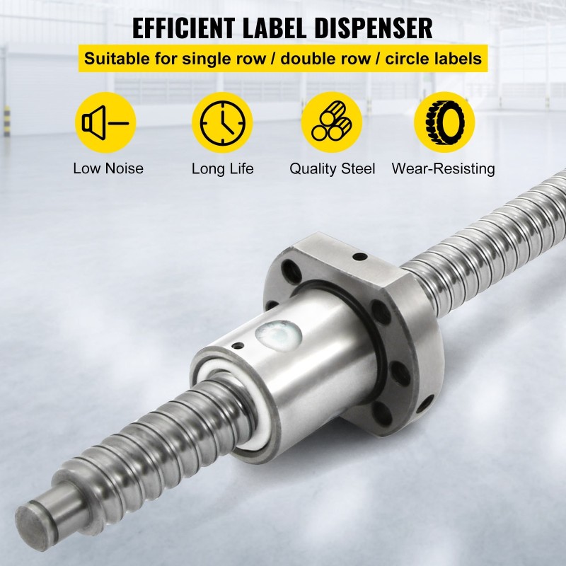 Esijännitetty kuularuuvisarja teräs ja alumiiniseos 16 mm 5 mm nousu 1000 mm