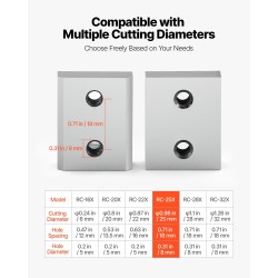 Varausterät Cr12MoV teräs 25 mm 6 kpl kaksipuoliset sähköiseen harjateräleikkuriin