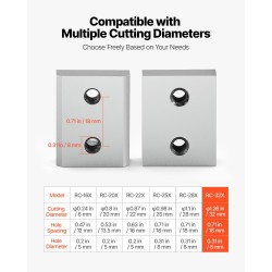 Betoniteräsleikkurin vaihtoterät kaksipuoliset korkean kovuuden teräs sähköleikkurille 32 mm 6 kpl