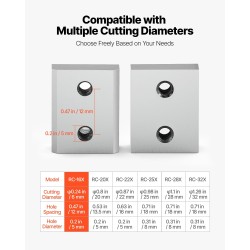 Varausterät Cr12MoV-korkeakovuusteräs 16 mm 6 kpl kaksipuoliset harjateräsleikkurille