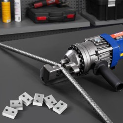 Varausterät Cr12MoV-korkeakovuusteräs 16 mm 6 kpl kaksipuoliset harjateräsleikkurille