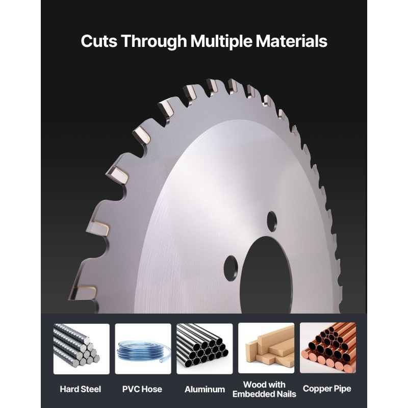 Raudoitusleikkurin vaihtoterä SK51-teräs keraamiset kärjet 36 hammasta 140 mm