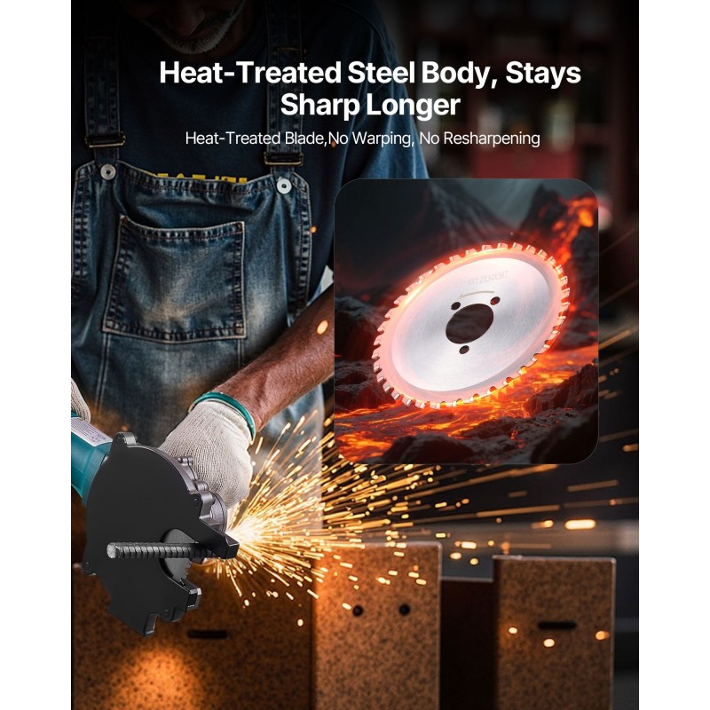 Raudoitusleikkurin vaihtoterä SK51-teräs keraamiset kärjet 36 hammasta 140 mm