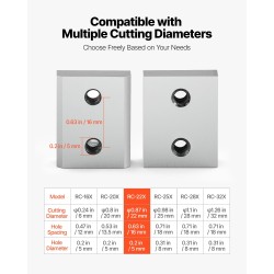 Leukaterät kovateräksestä 22 mm 6 kpl kaksipuoliset asennussarja mukana