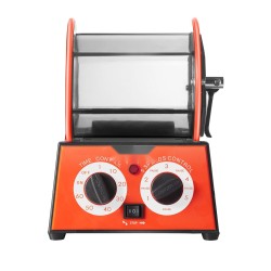 Pyörivä rumpukiillotuskone 5 kg rumpukapasiteetilla säädettävällä nopeudella koruille ja kiville