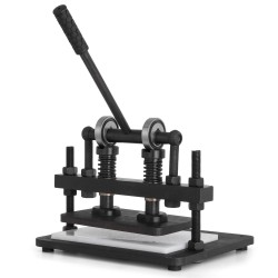 Manuaalinen nahkaleikkuri mangaaniteräsrunko ylälevy 260x150 mm 1 5 tonnin puristusvoima