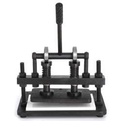 Manuaalinen nahkaleikkuri mangaaniteräsrunko ylälevy 260x150 mm 1,5 tonnin puristusvoima