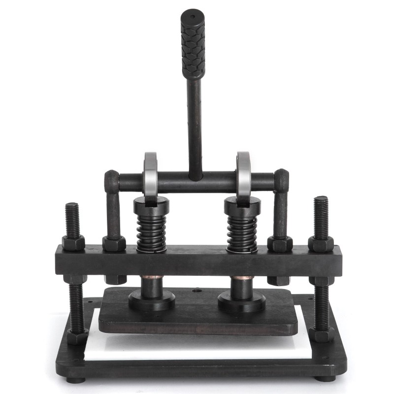 Manuaalinen nahkaleikkuri mangaaniteräsrunko ylälevy 260x150 mm 1,5 tonnin puristusvoima