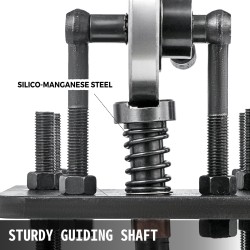 Käsikäyttöinen nahkaleikkuukone kylmävedetty teräs 180x120 mm 1,5 tonnia