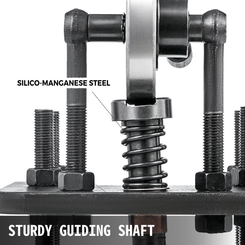 Käsikäyttöinen nahkaleikkuukone kylmävedetty teräs 180x120 mm 1,5 tonnia