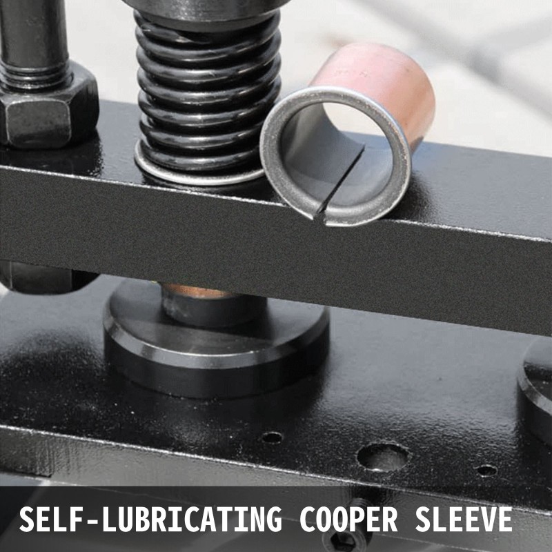 Käsikäyttöinen nahkaleikkuukone kylmävedetty teräs 180x120 mm 1,5 tonnia