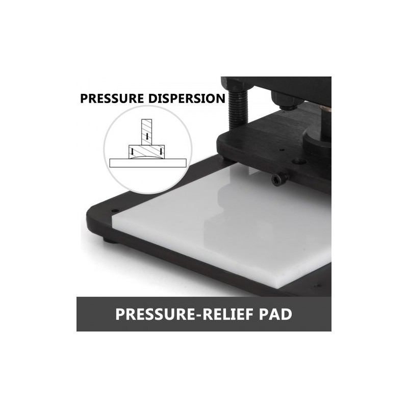 Manuaalinen nahkaleikkuri ja prässikone mangaaniterästä 260 x 120 mm enintään 10 mm