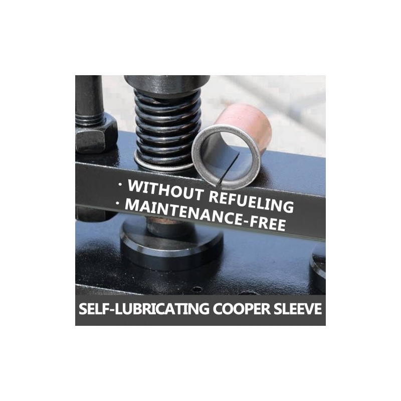 Manuaalinen nahkaleikkuri ja prässikone mangaaniterästä 260 x 120 mm enintään 10 mm