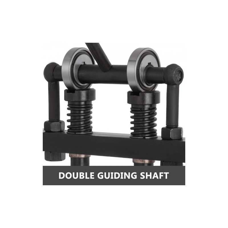 Manuaalinen nahkaleikkuri ja prässikone mangaaniterästä 260 x 120 mm enintään 10 mm