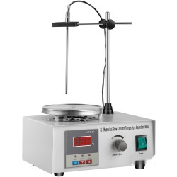 Magneettisekoittaja lämpölevyllä ruostumatonta terästä 1000 ml 2000 kierrosta minuutissa digitaalinen näyttö