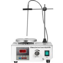 Magneettisekoittaja lämpölevyllä ruostumatonta terästä 1000 ml 2000 kierrosta minuutissa digitaalinen näyttö