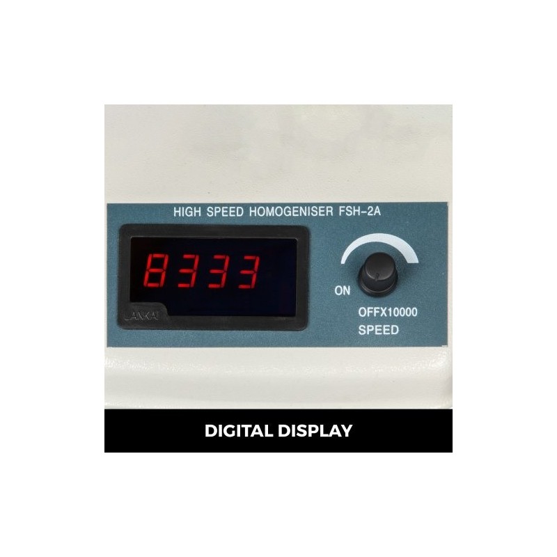 Laboratoriohomogenisaattori 200 wattia digitaalinen näyttö ruostumaton teräs 22000 kierrosta minuutissa kahdeksan lasia