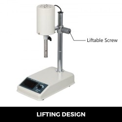 Laboratoriohomogenisaattori 200 wattia digitaalinen näyttö ruostumaton teräs 22000 kierrosta minuutissa kahdeksan lasia