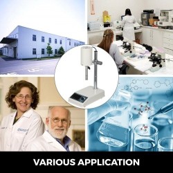 Laboratoriohomogenisaattori 200 wattia digitaalinen näyttö ruostumaton teräs 22000 kierrosta minuutissa kahdeksan lasia