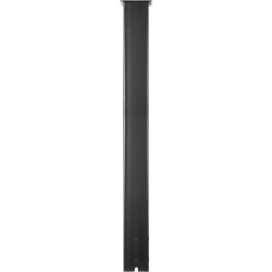 Postilaatikkotolppa Q235 teräs 109 5 cm korkea musta pulverimaalattu sisältää kiinnitystarvikkeet