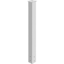 Postilaatikon jalusta Q235-teräs 109,5 cm jauhemaalattu valkoinen ulkokäyttöön