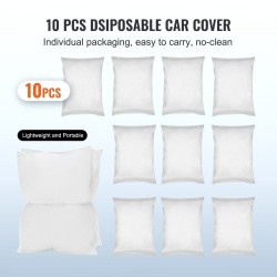 Auton kertakäyttöinen läpinäkyvä suojapeite matalatiheyksinen polyeteenimuovi 3,8 x 6,6 m 10 kpl