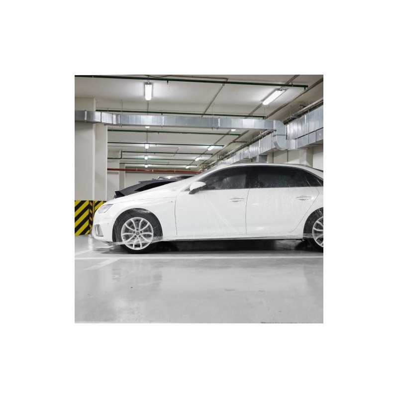 Auton kertakäyttöinen läpinäkyvä suojapeite matalatiheyksinen polyeteenimuovi 3,8 x 6,6 m 10 kpl