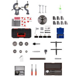 Pöytämallinen metallisorvi valurautarunko 210/400 mm 1100W MT5-kara 4-leukaistukka