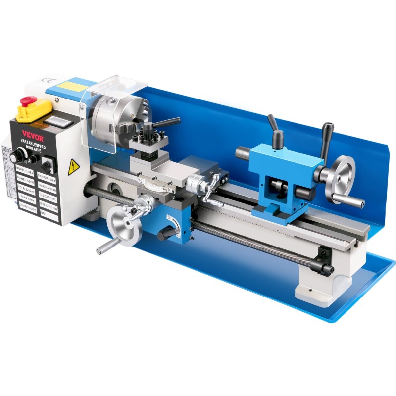 Pöytämallinen metallisorvi 180 mm kärkikorkeus 350 mm kärkiväli 550W digitaalinen näyttö