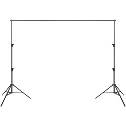 Taustateline metallinen kaksoisjalustatuki säädettävä korkeus ja leveys kuusi puristinta kuljetuslaukku