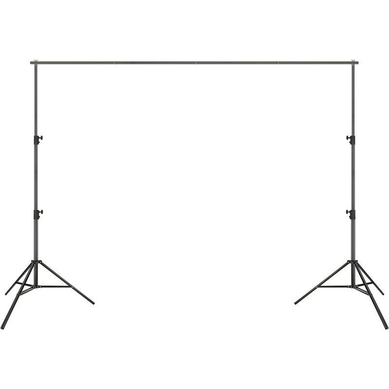 Taustateline metallinen kaksoisjalustatuki säädettävä korkeus ja leveys kuusi puristinta kuljetuslaukku