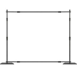 Taustatelinpakkaus hiiliteräspohjalla 10x10 jalkaa säädettävä korkeus 6 puristinta kantolaukku