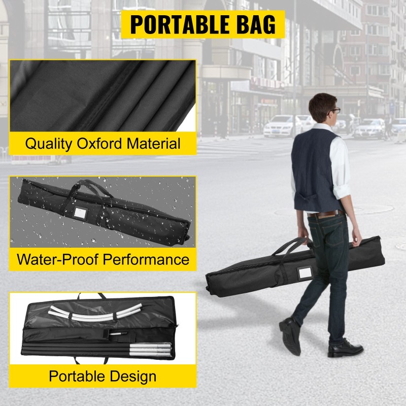 Mainoslipputanko anodisoitua alumiinia 4,3 m 6 sarjaa maapiikeillä