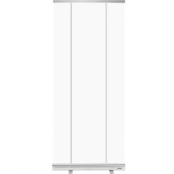 Lattialla seisova rullattava suojaseinä PET-kalvo alumiinijalusta 121x200 cm