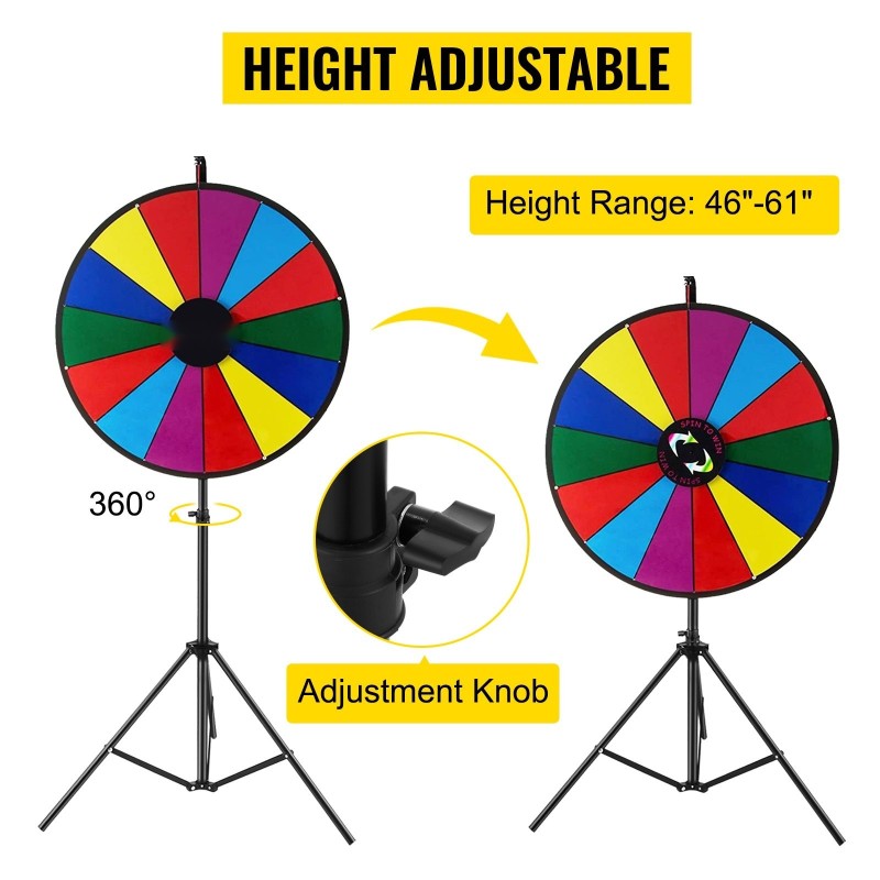 Onnenpyörä 18 tuumaa kolmijalkatelineellä 14 muokattavaa sektoria kuivapyyhittävä pinta