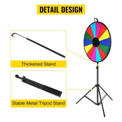 Onnenpyörä 18 tuumaa kolmijalkatelineellä 14 muokattavaa sektoria kuivapyyhittävä pinta