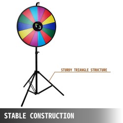 Onnenpyörä 24 tuuman 14 solua kuivapyyhittävä akryylipinta korkeussäädettävä kolmijalkatelineellä