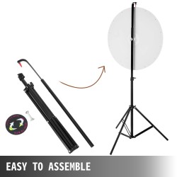 Onnenpyörä 24 tuuman 14 solua kuivapyyhittävä akryylipinta korkeussäädettävä kolmijalkatelineellä