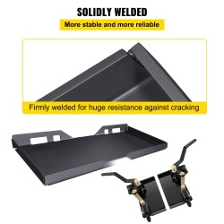 Pikakiinnityslevy 50-luokan terästä 1/4 tuumaa paksu sisäleveys 45 tuumaa