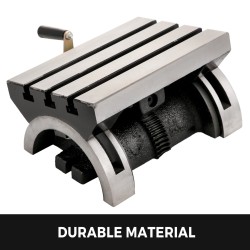 Kallistettava valurautainen jyrsintäpöytä 250x180 mm 3 kpl 12 mm T-uraa 0–40°