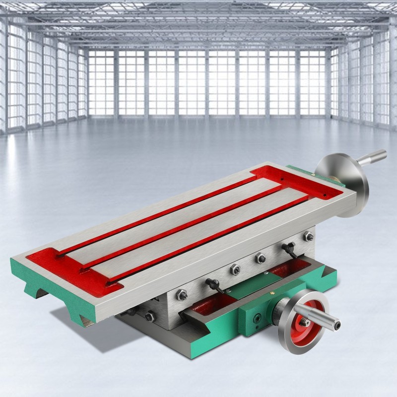 Jyrsinkoneen ristipöytä valurauta 450 x 170 mm 2-akselinen 30 kg