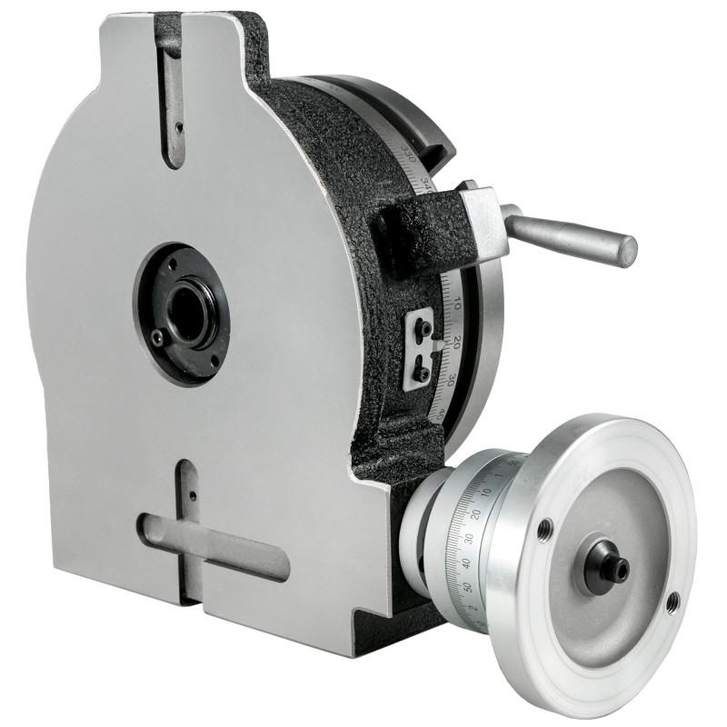 Pyöröpöytä 200 mm HT200 valurauta 3-urainen MT-3 horisontaaliseen ja vertikaaliseen käyttöön