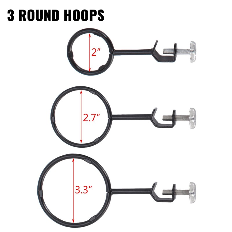 Laboratorioteline 600 mm pylväällä ruostumattomasta teräksestä ja valuraudasta 3 puristinta 3 rengasta