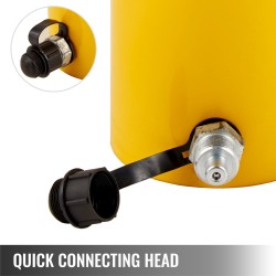 Hydraulinen ontto sylinteritunkki metallinen 30 t nostokyky 100 mm iskunpituus