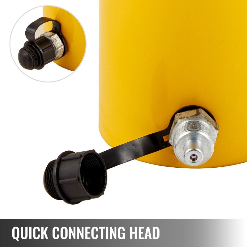 Hydraulinen ontto sylinteritunkki metallinen 30 t nostokyky 100 mm iskunpituus