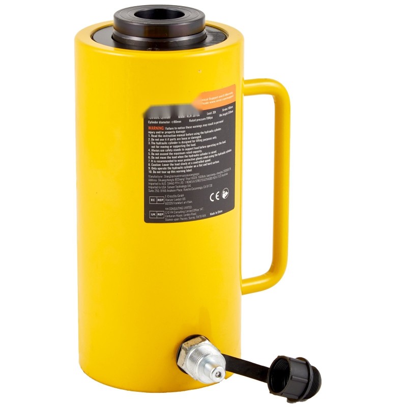 Hydraulinen ontto sylinteritunkki metallinen 30 t nostokyky 100 mm iskunpituus