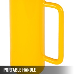 Hydraulinen yksitoiminen sylinteritunkki metallirunko kaksikymmentä tonnia iskunpituus sataviisikymmentä millimetriä