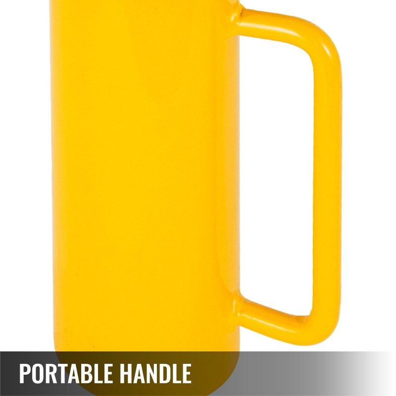 Hydraulinen yksitoiminen sylinteritunkki metallirunko kaksikymmentä tonnia iskunpituus sataviisikymmentä millimetriä